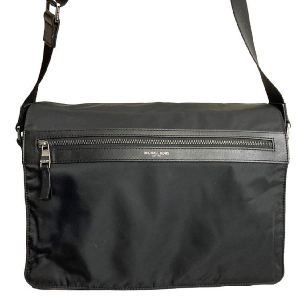 Michael kors black nylon laptop messenger bag unisex